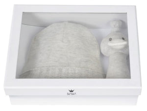 Giftbox Knitted Hat and Rattle