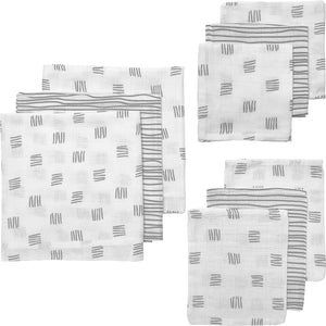 Hydrofiel startersset block- stripe grijs
