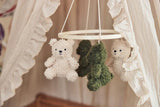 Baby Mobiel Teddy Bear - Leaf Green/Naturel