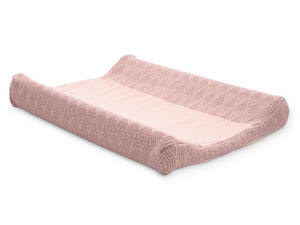 Aankleedkussenhoes River knit - Pale pink 50x70cm